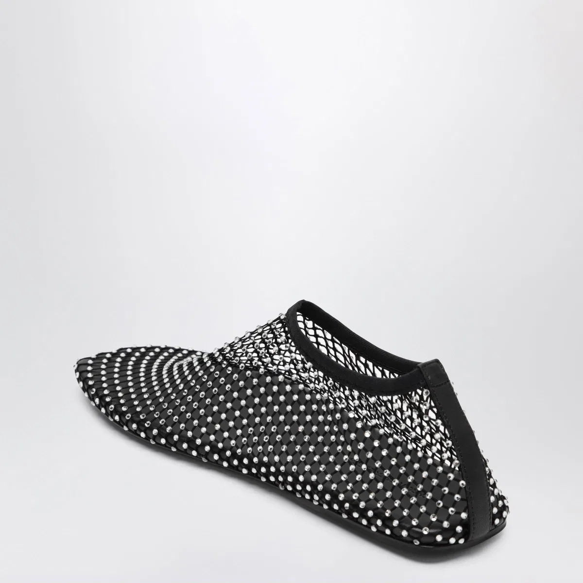 Christopher Esber Black Minette Slip-On Mesh Ballet Flats 