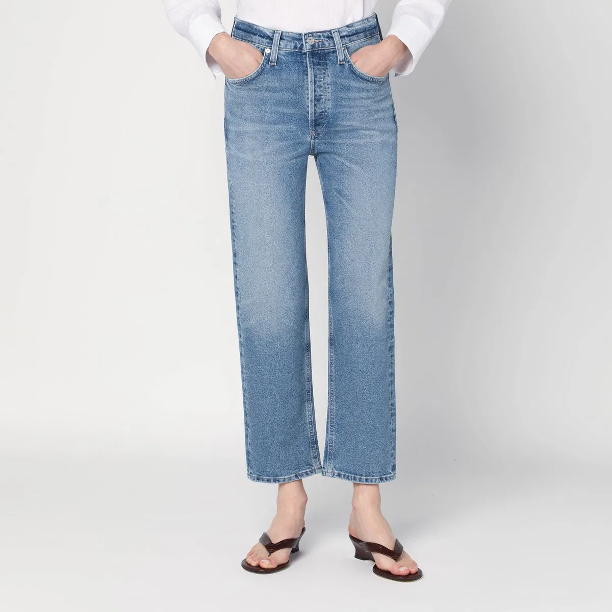 Citizens of humanity Light Washed Blue Delfina Jeans