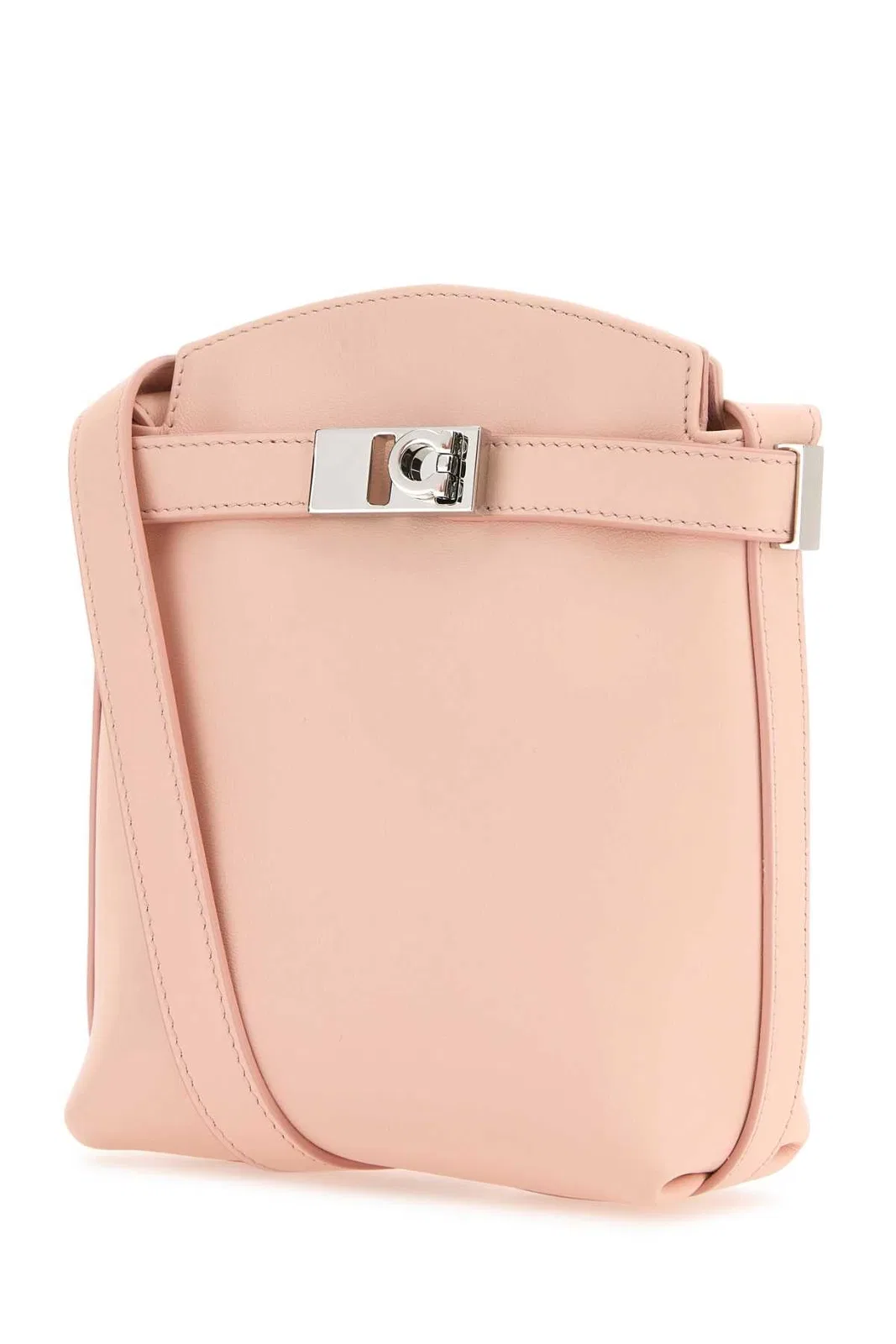 Ferragamo Pastel Pink Leather Gancini Phone Case