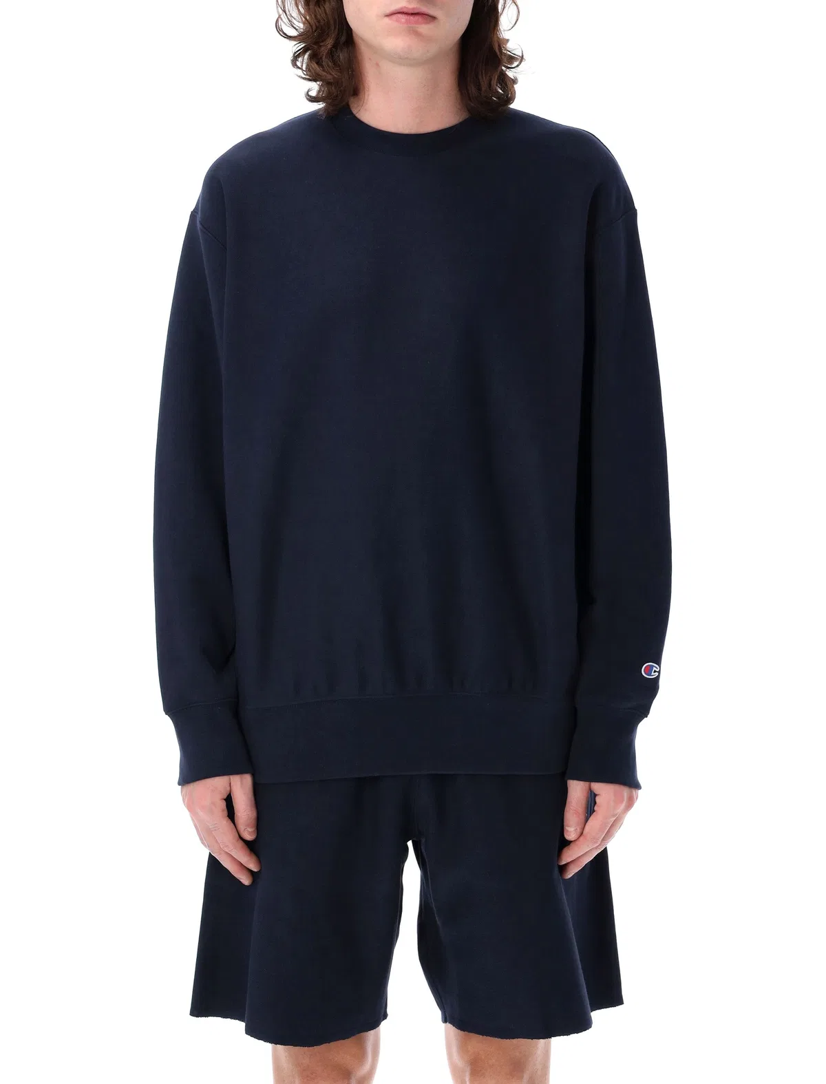 Champion Reverse Weave Crewneck Patch