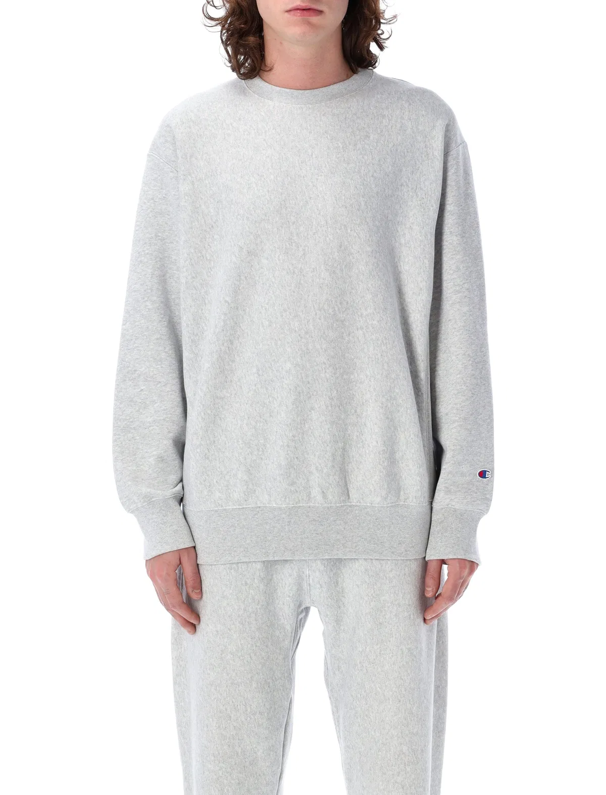 Champion Reverse Weave Crewneck Patch