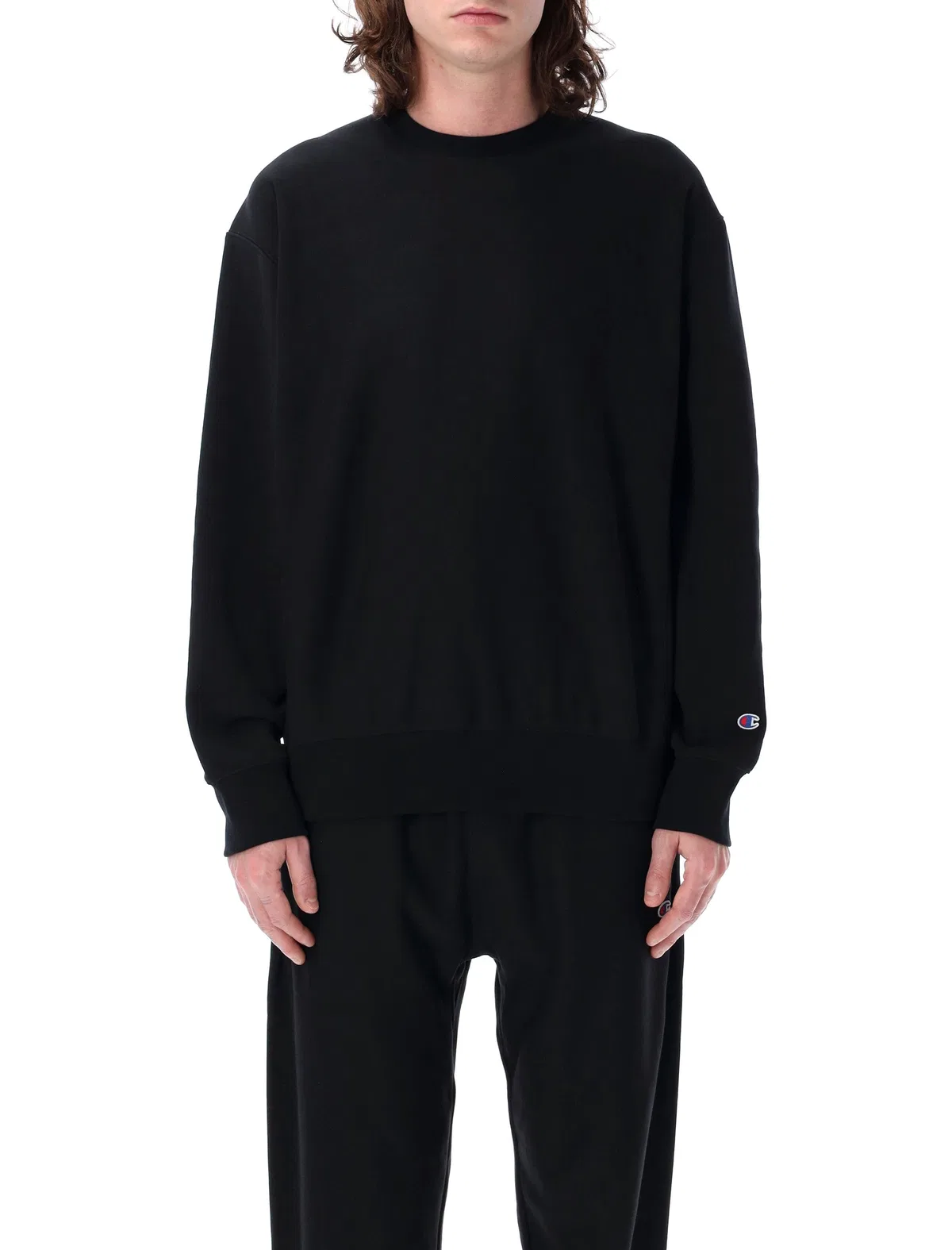 Champion Reverse Weave Crewneck Patch