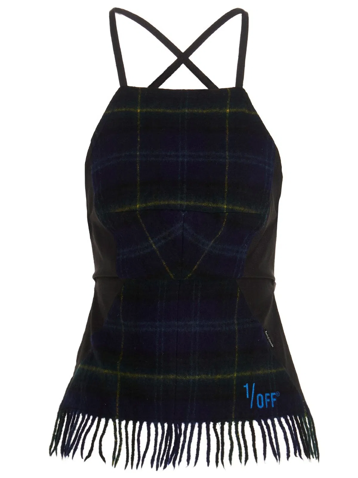 1/Off 'Checked Scarf' Top