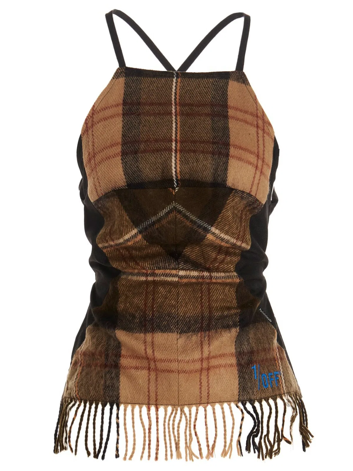 1/Off 'Checked Scarf' Top