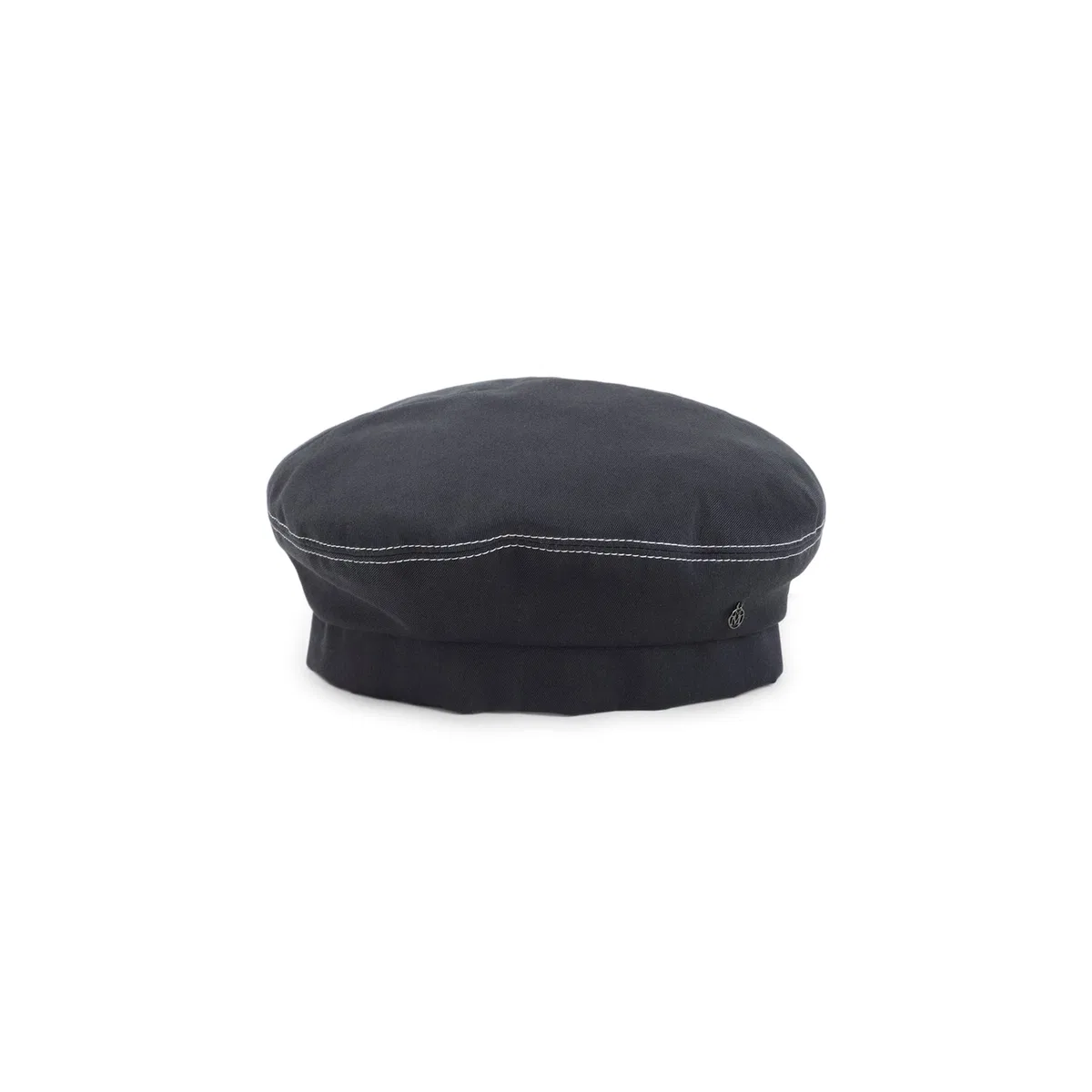Maison Michel Navy Blue Cotton Hat