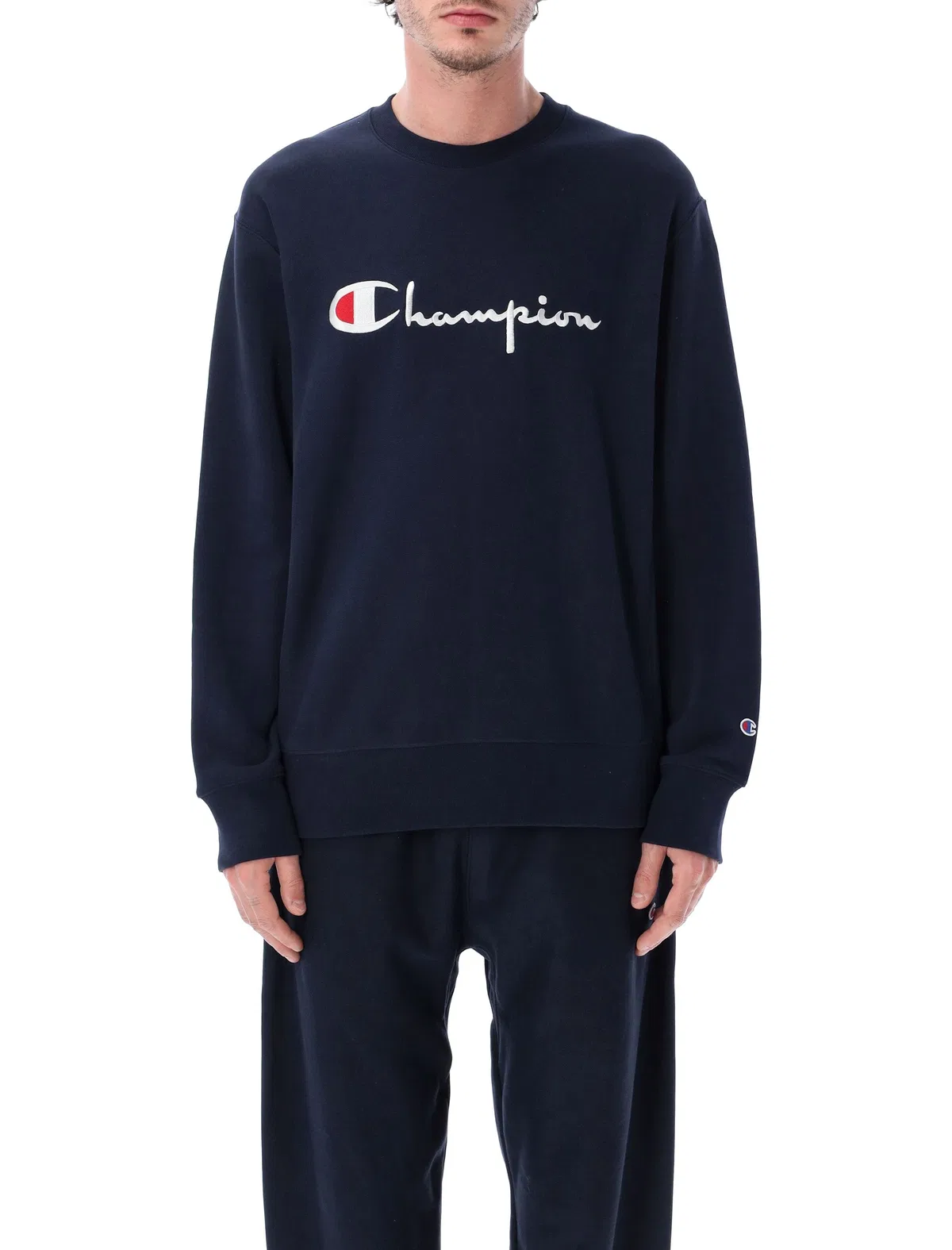 Champion Reverse Weave Crewneck Sweatshirt With Logo