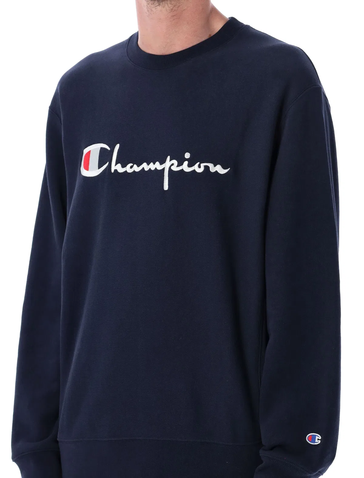 Champion Reverse Weave Crewneck Sweatshirt With Logo