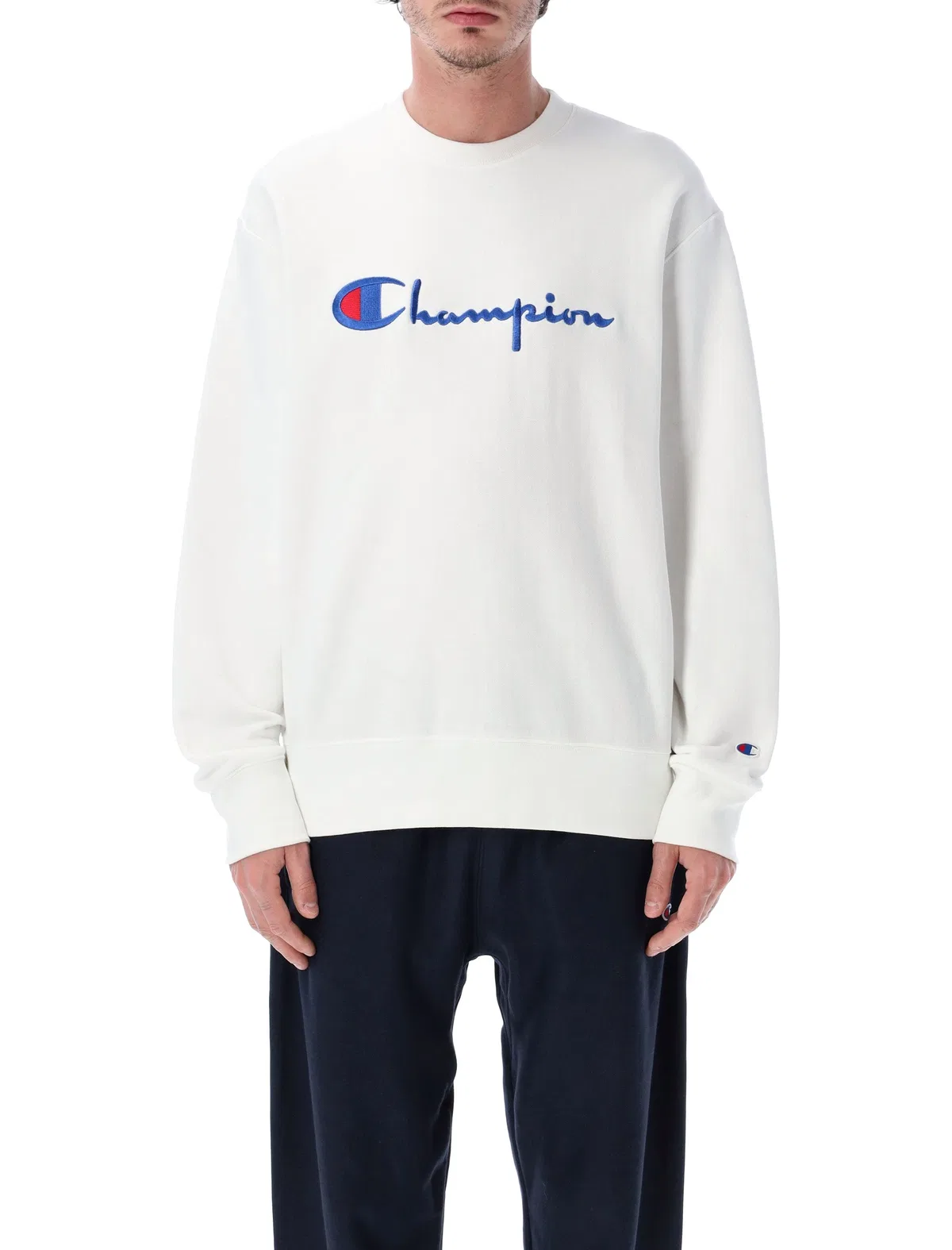 Champion Reverse Weave Crewneck Sweatshirt With Logo
