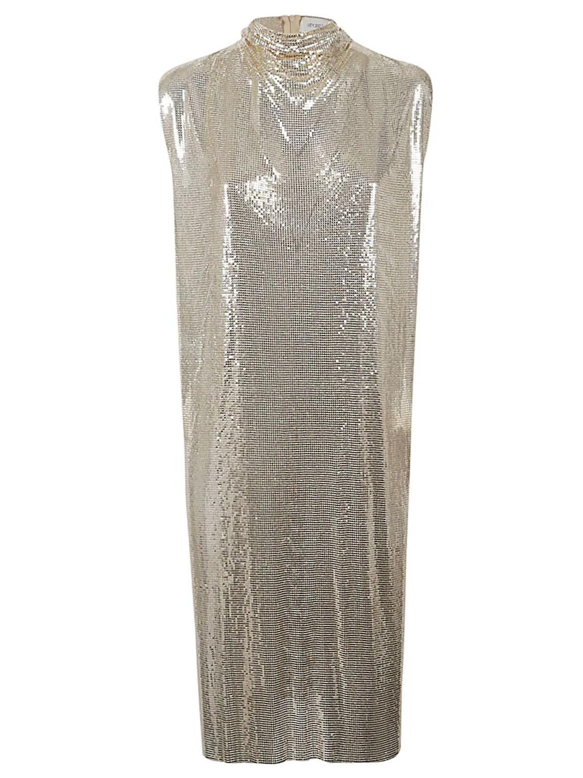 Max Mara Sportmax Metallic-Knit Mini Dress