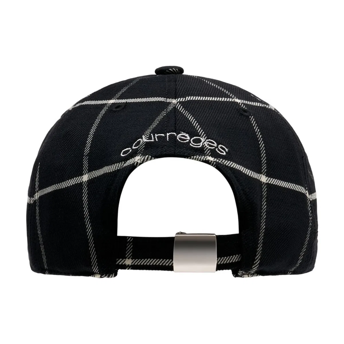 Courreges Courregès Checked Signature Cap