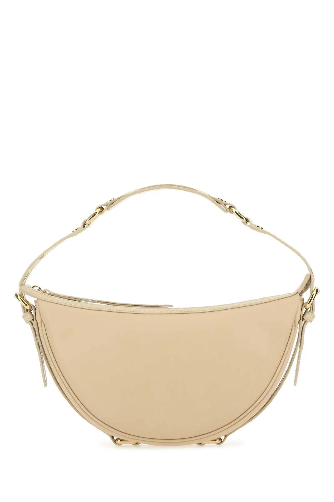 By Far Cream Leather Gib Shoulder Bag