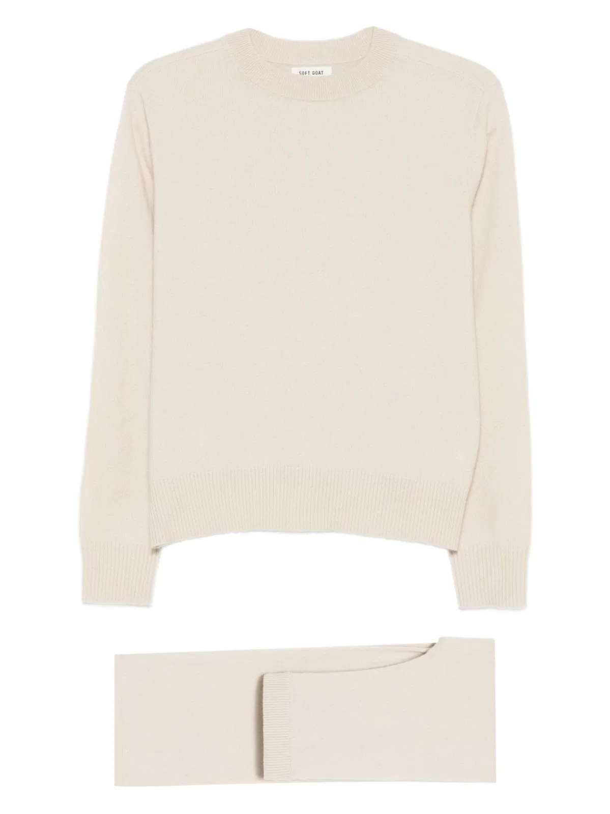 Soft Goat Trousers And Sweater Cashmere Set