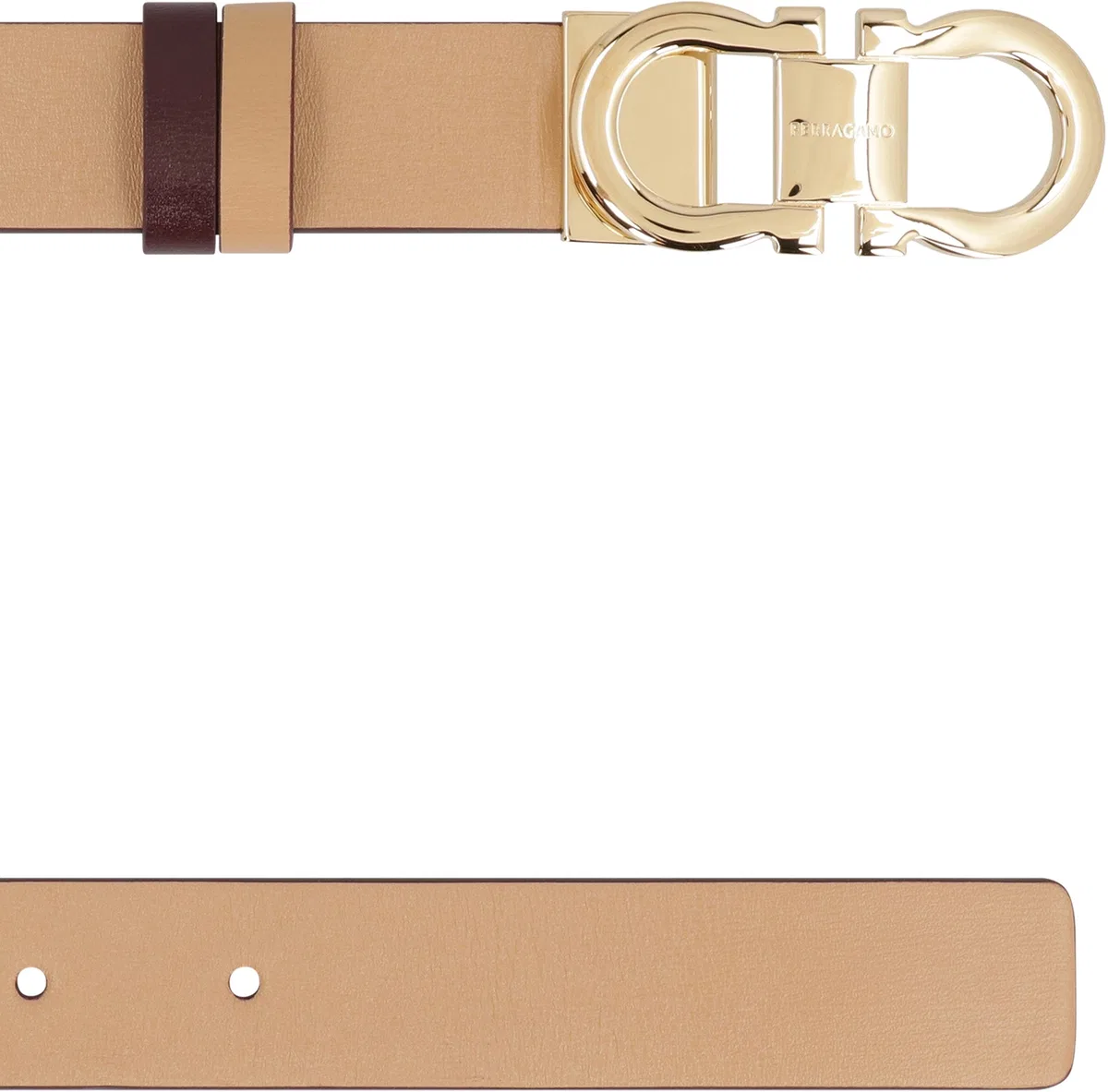 Ferragamo Gancini Reversible Leather Belt