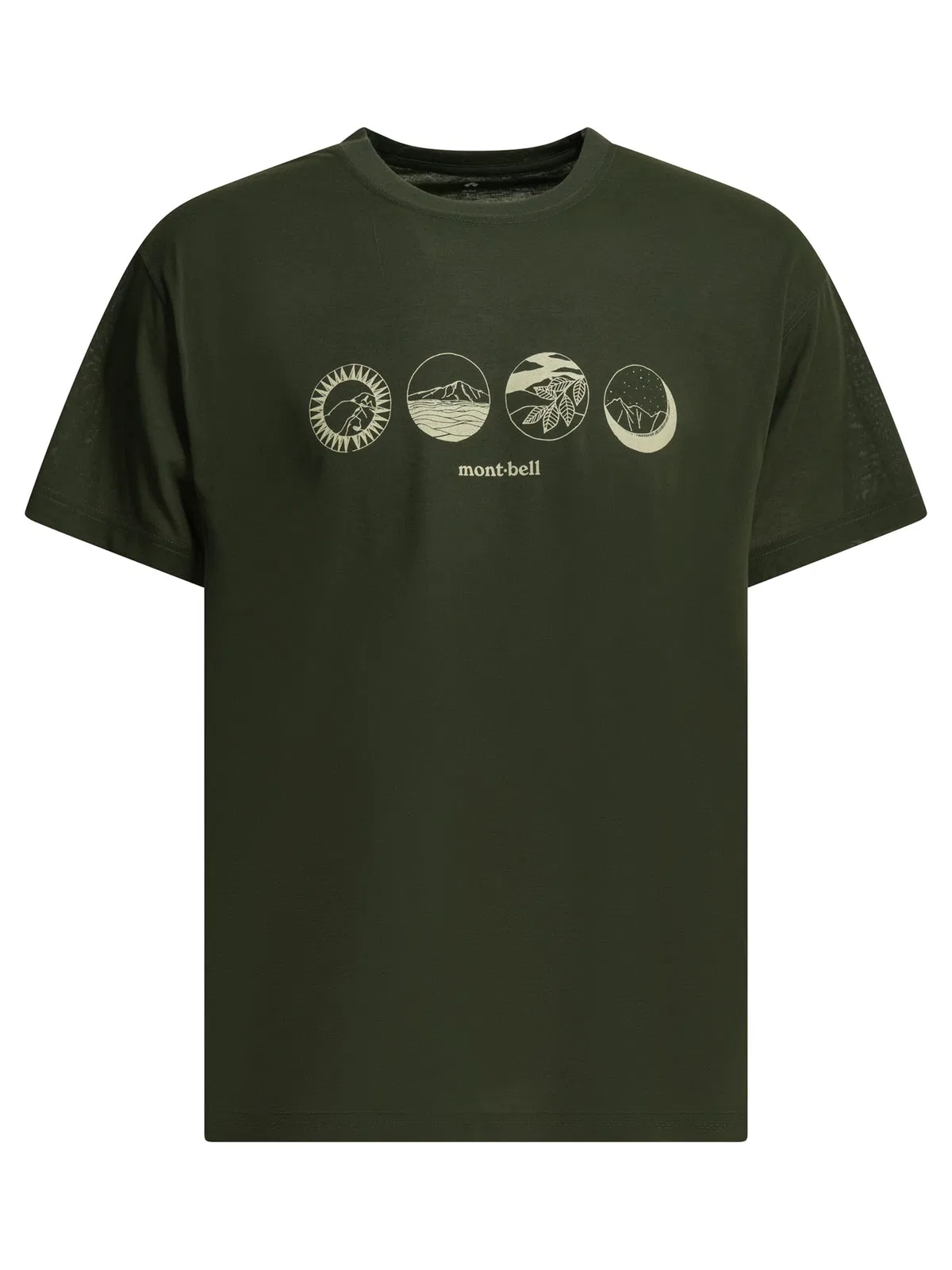 Montbell Green Polyester T-Shirt