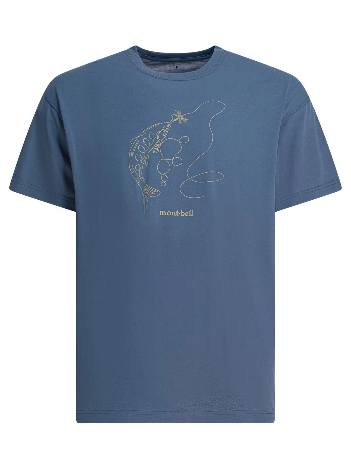 Montbell Lightblue Polyester T-Shirt