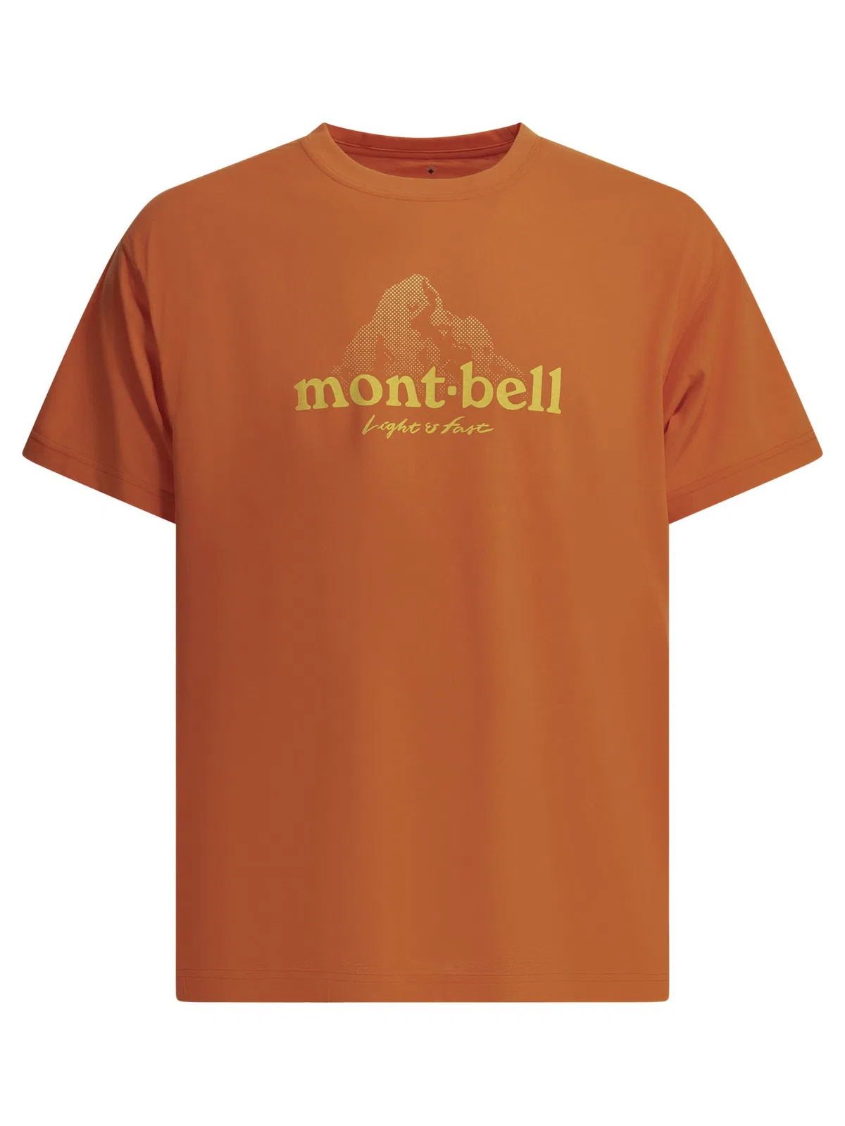 Montbell Orange Polyester T-Shirt