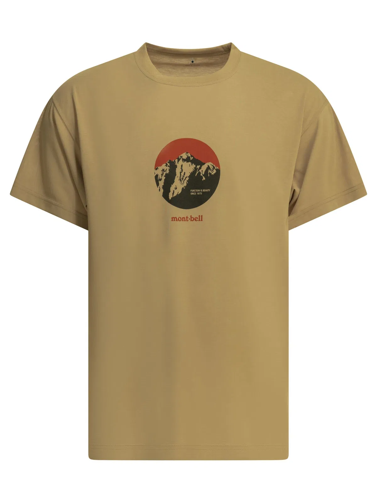 Montbell Beige Polyester T-Shirt