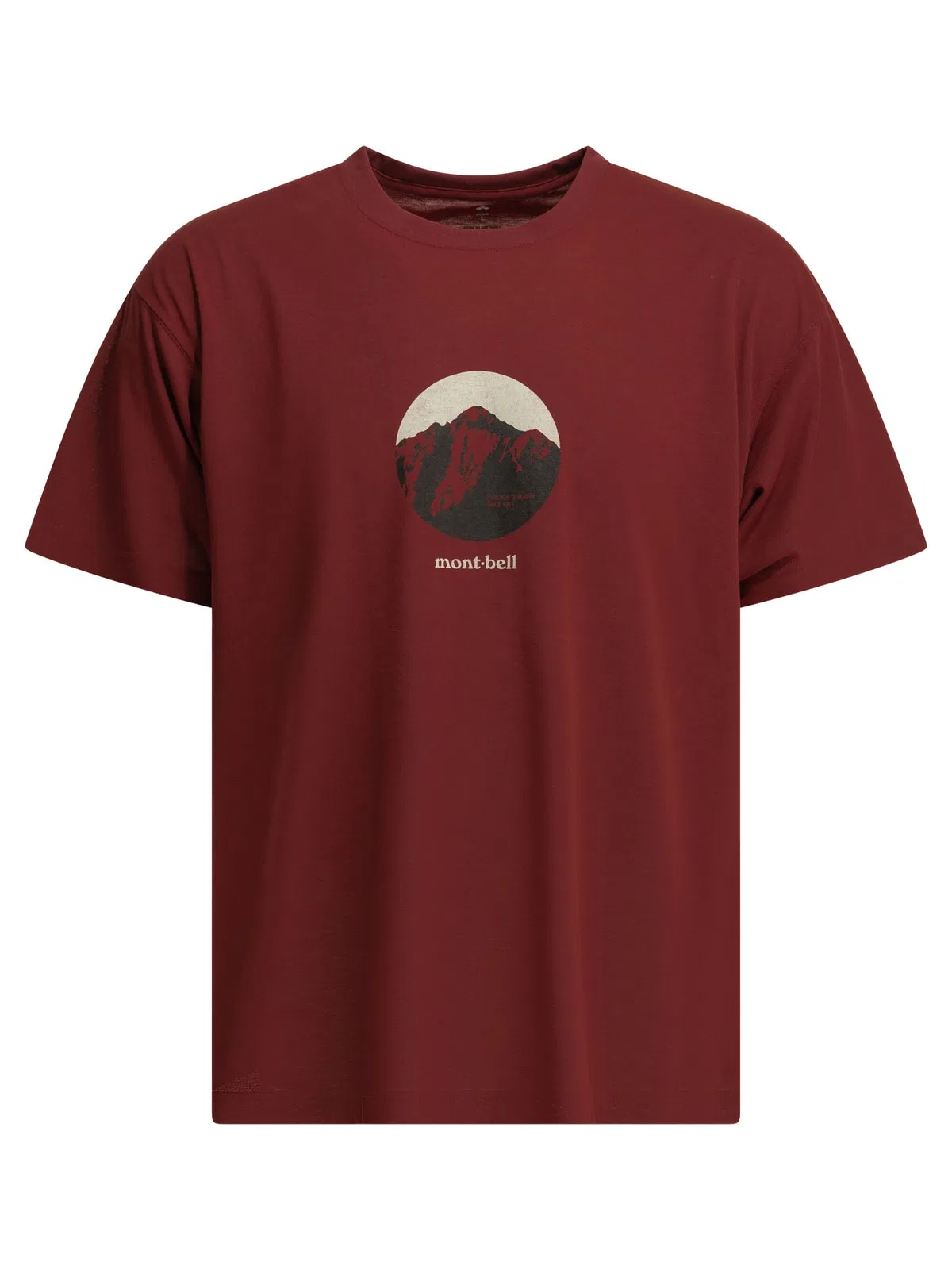 Montbell Bordeaux Polyester T-Shirt