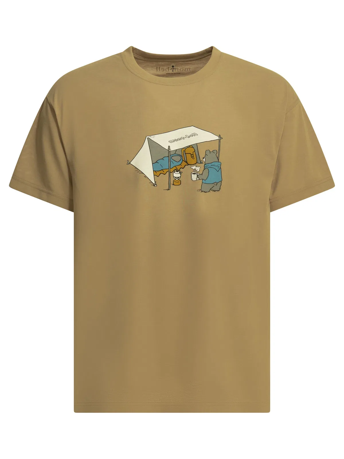 Montbell Beige Polyester T-Shirt