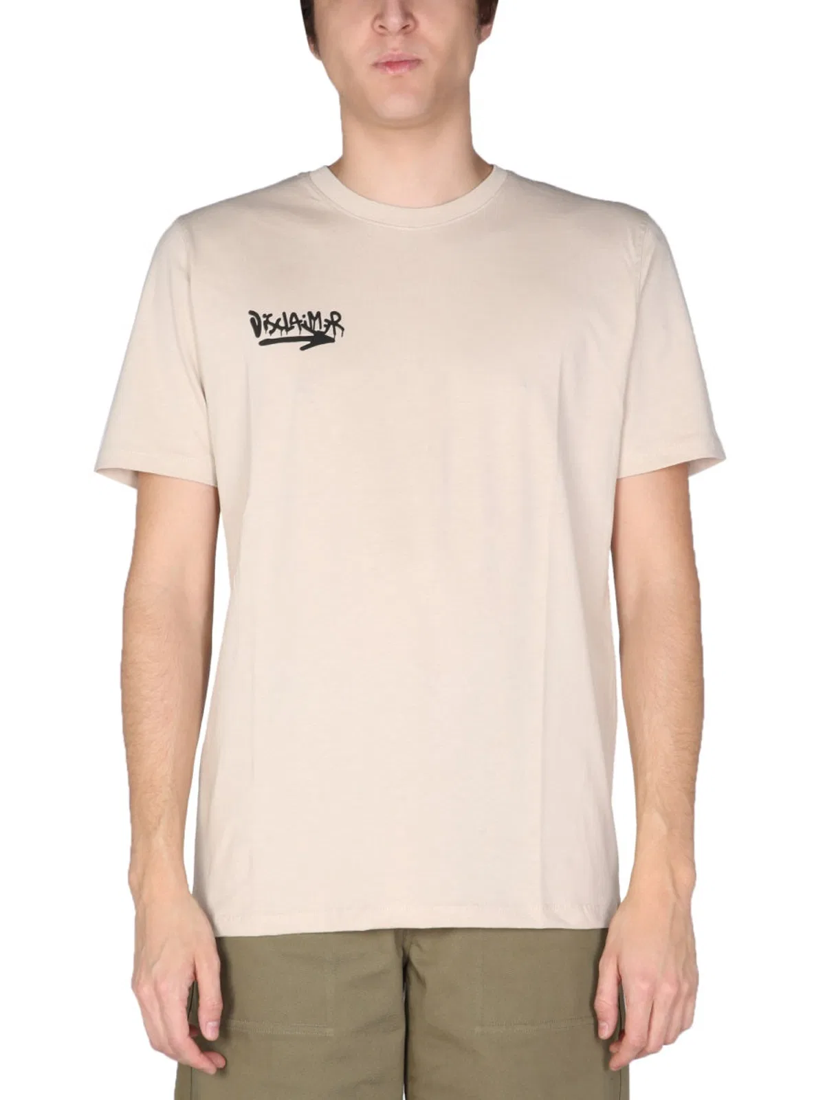 Disclaimer T-Shirt With Logo Print
