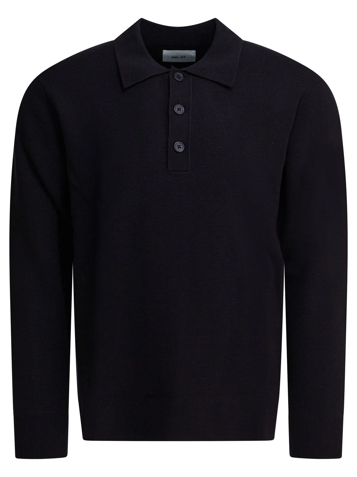 Nn07 Blue Wool Acrylic Blend Polo Shirt