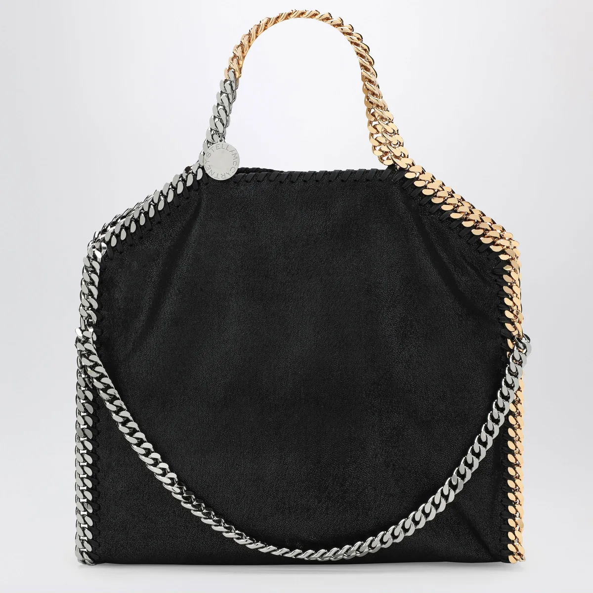 Stella Mccartney Foldable Falabella Black Bag