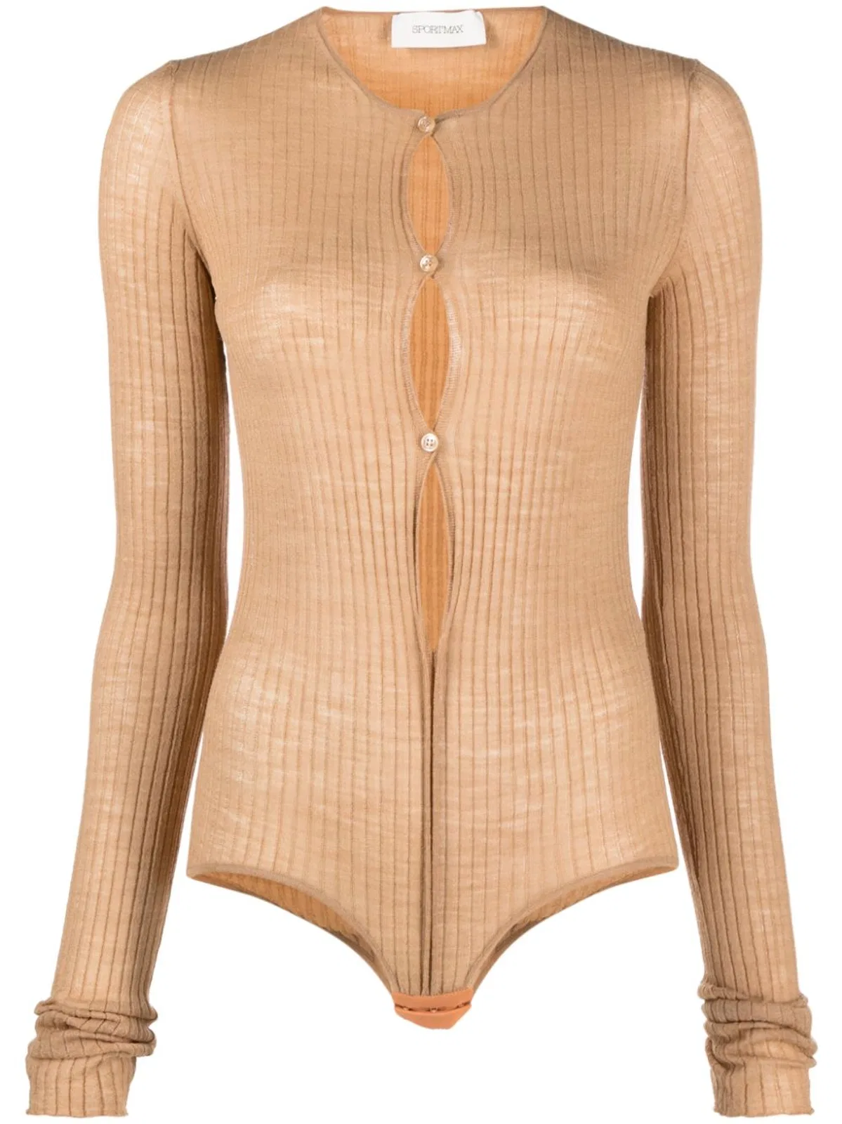 Max Mara Sportmax Wool Blend Bodysuit