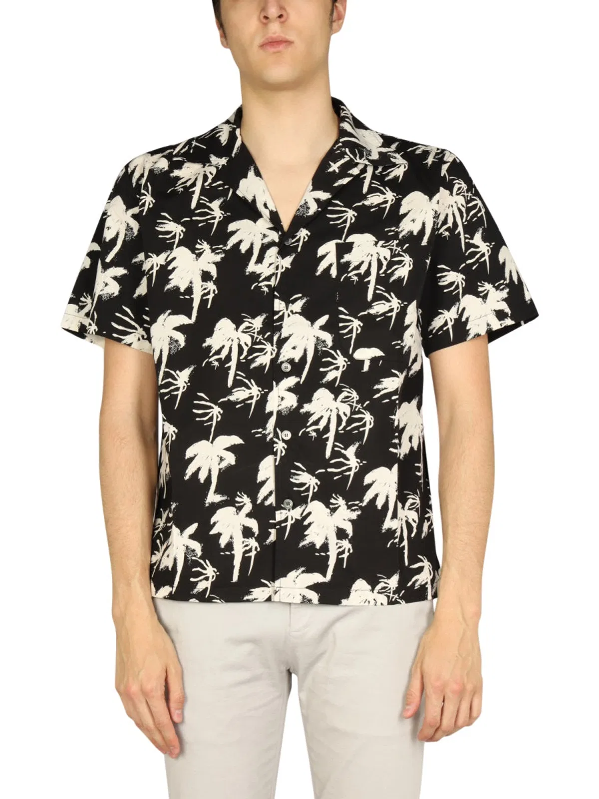 Department Five Hawaiian Logo Print Shirt