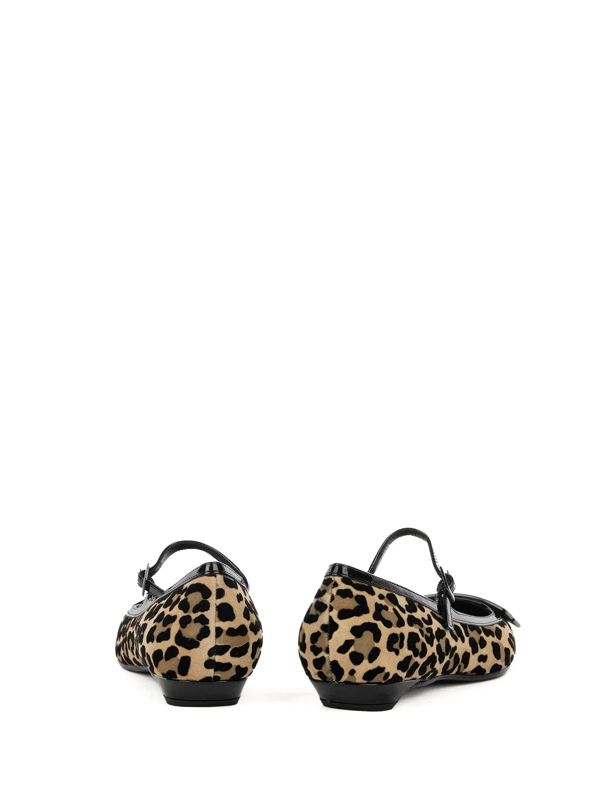 Chantal Ballerina Spotted Suede With Strap And H