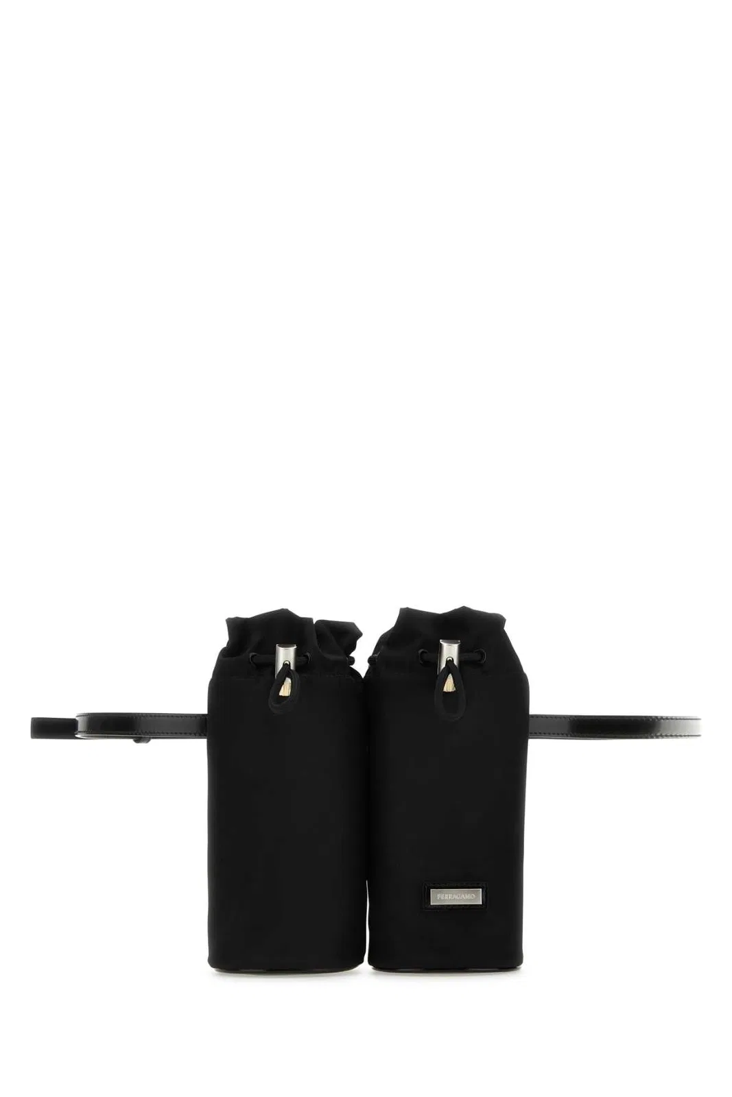 Ferragamo Black Econylâ® Belt Bag
