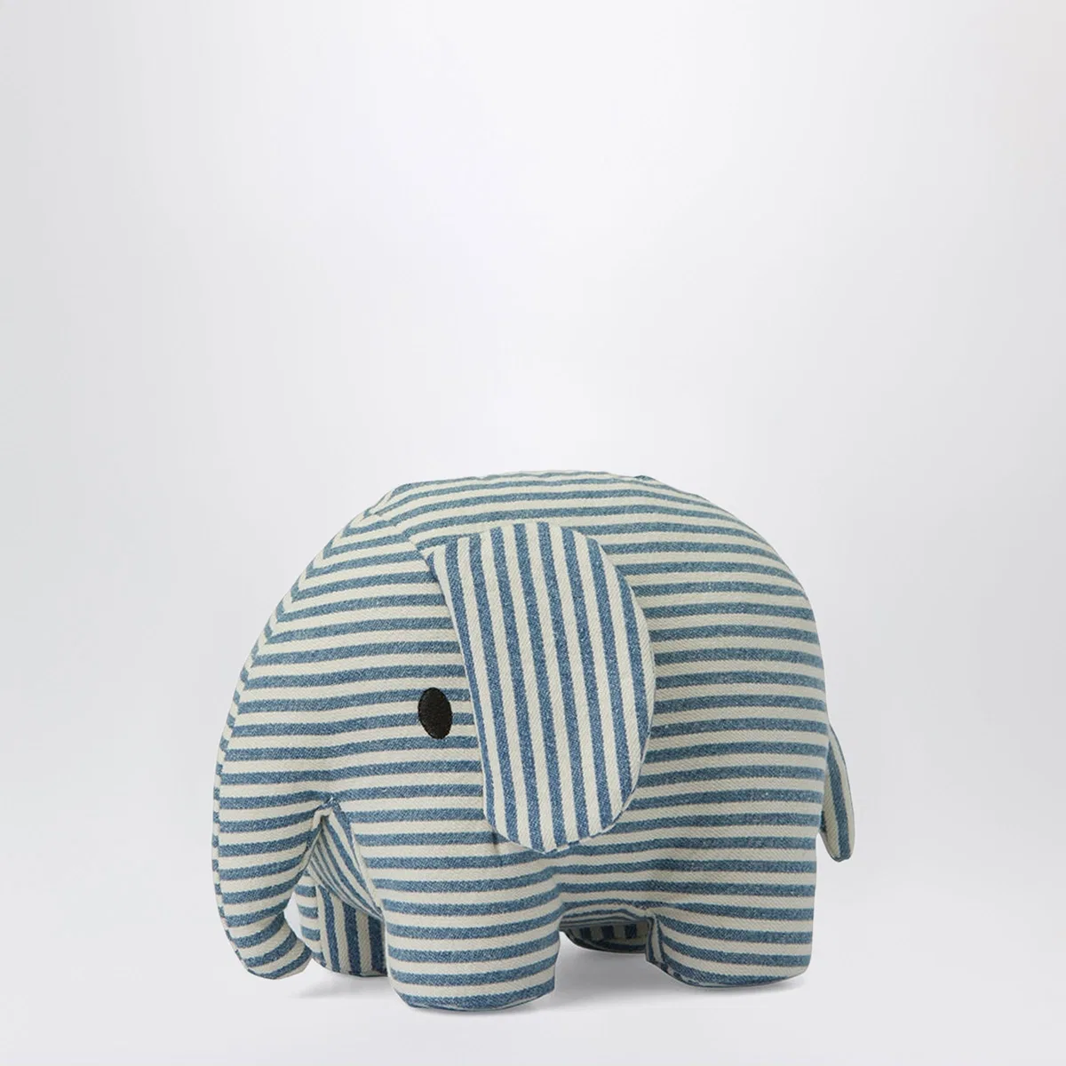 Bon ton toys Elephant Plush Toy In Striped Denim 23 C
