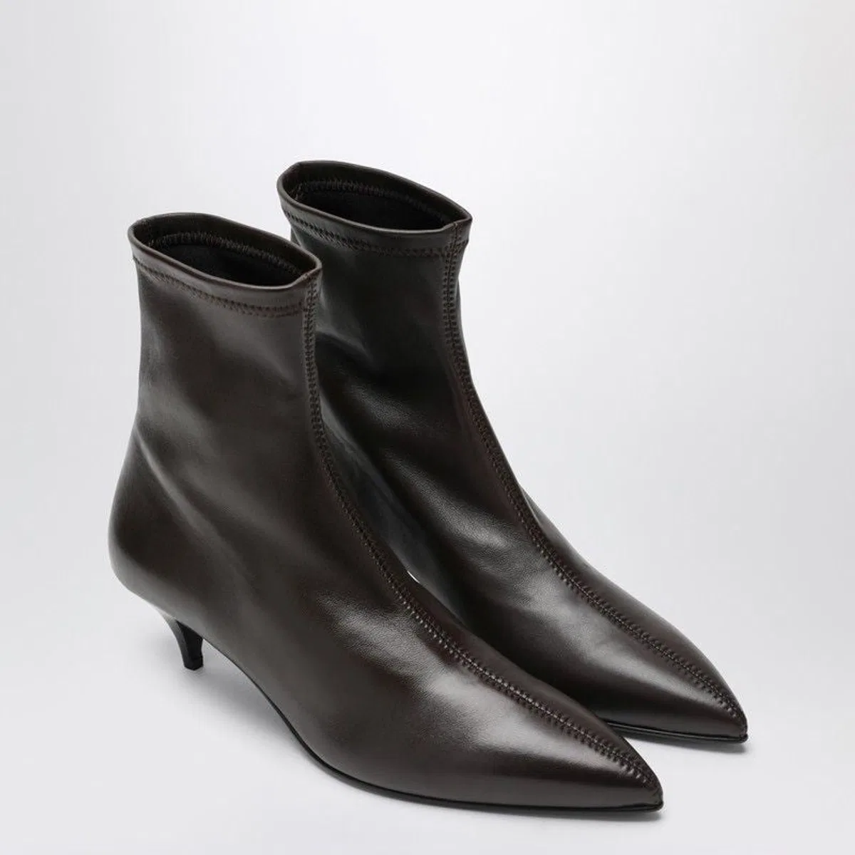 A.Emery The Ophelia Ankle Boots In Brown Leather