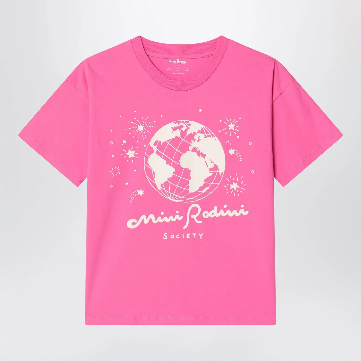 Mini rodini Pink T-Shirt In Organic Cotton