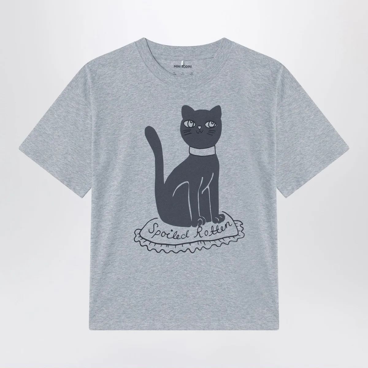 Mini rodini Grey T-Shirt In Organic Cotton