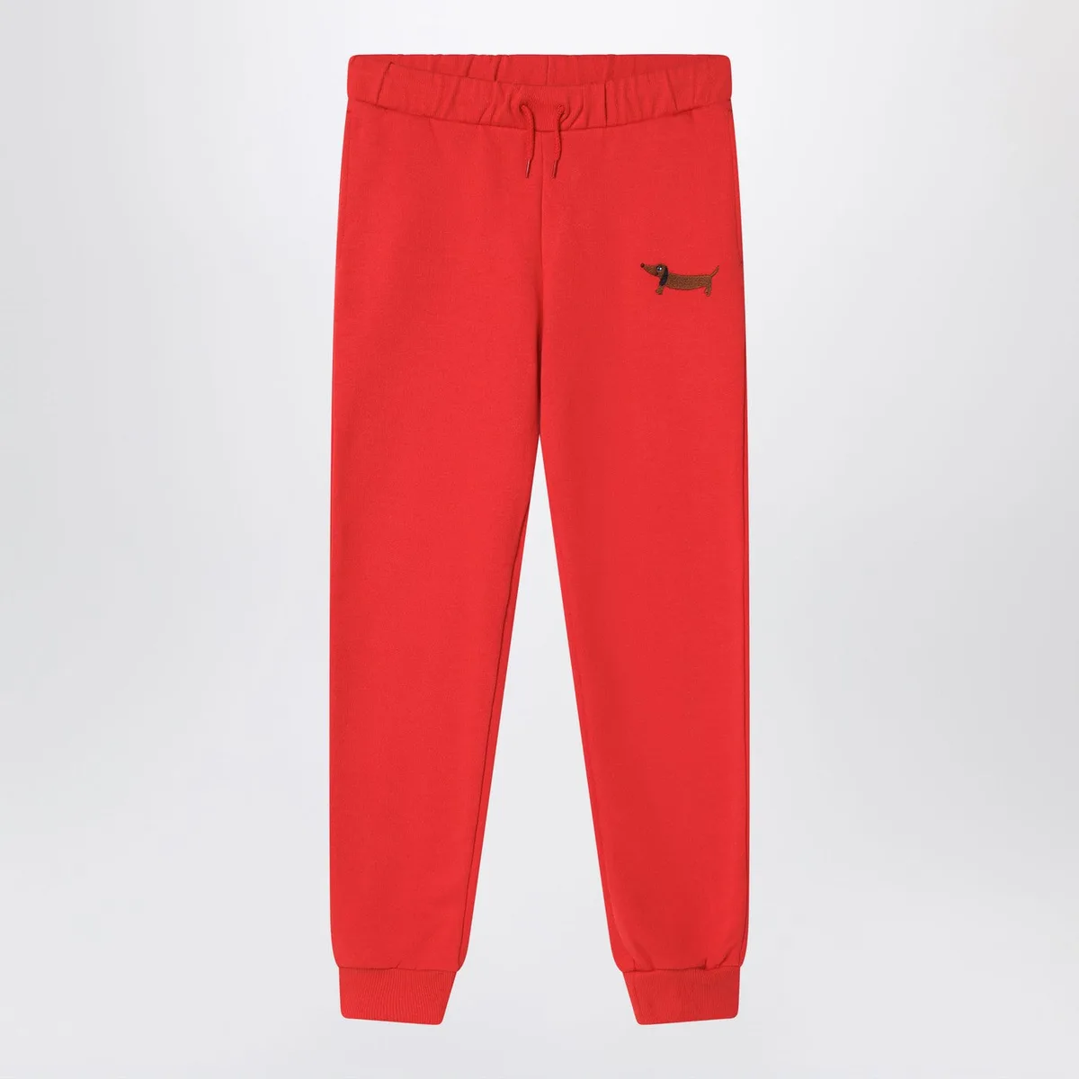 Mini rodini Red Organic Cotton Jogging Trousers