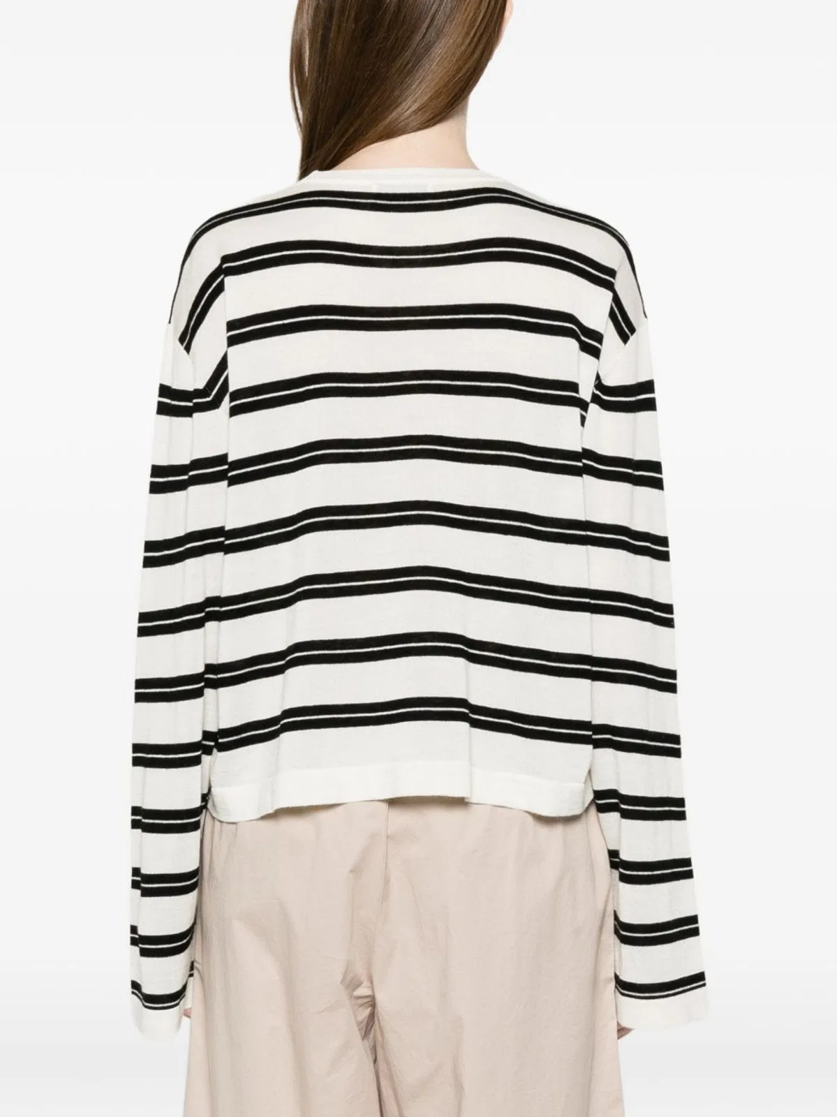 Soft Goat Horizontal Stripe Top