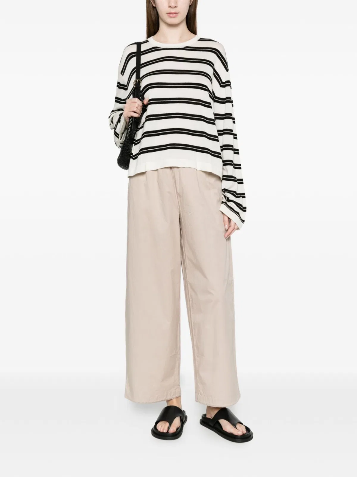 Soft Goat Horizontal Stripe Top