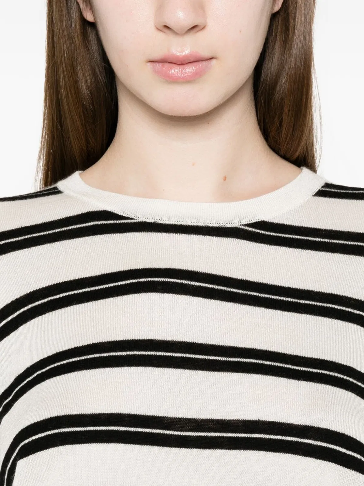 Soft Goat Horizontal Stripe Top