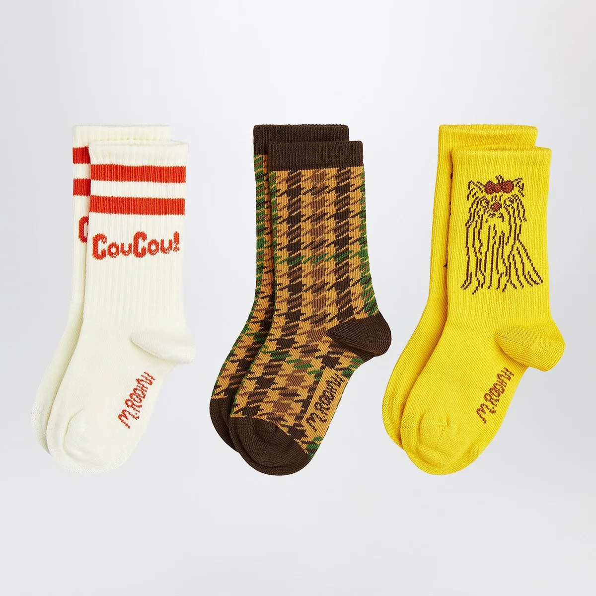 Mini rodini Set With Three Cotton Socks