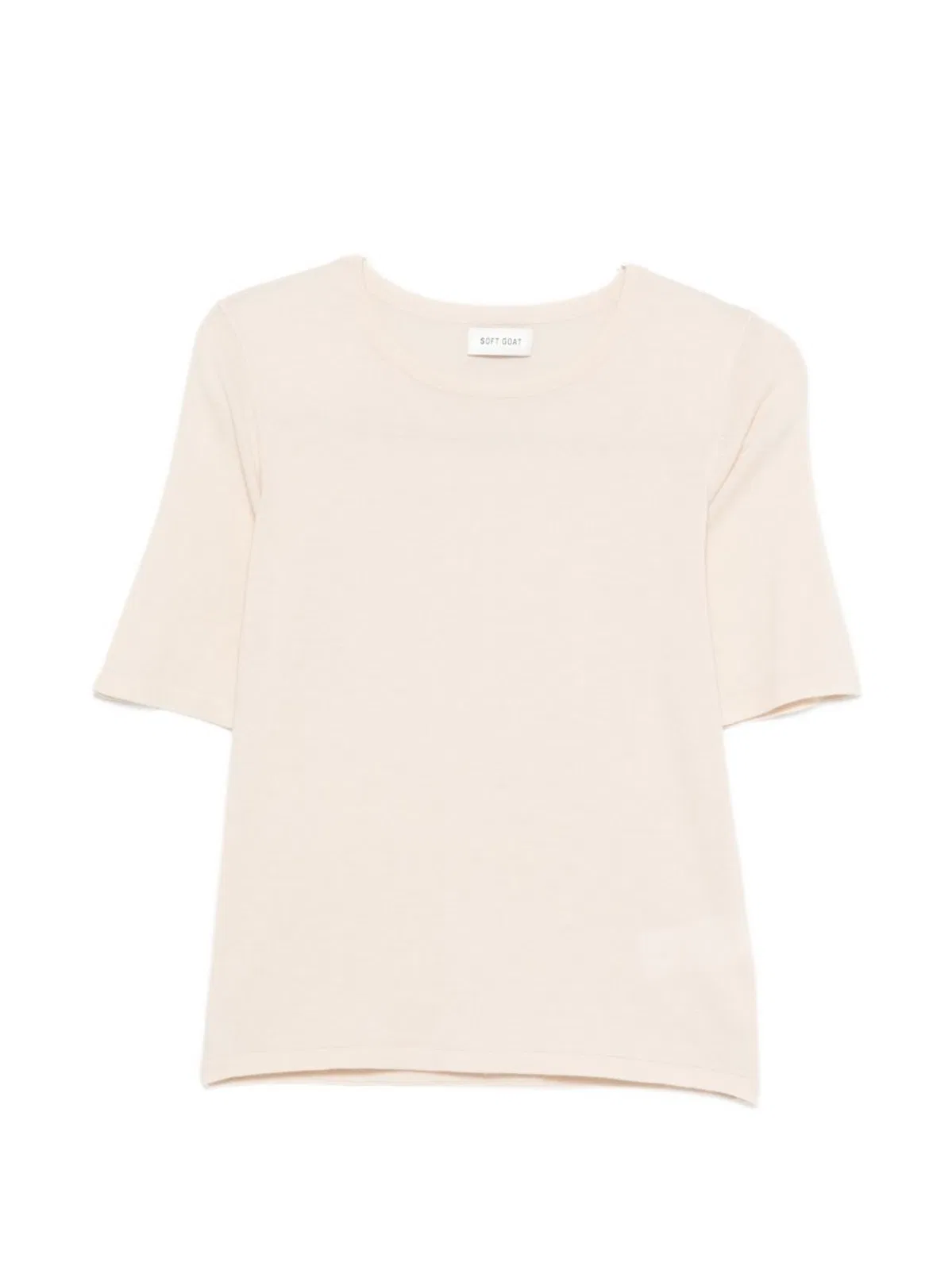 Soft Goat Round Neck Short Sleeves