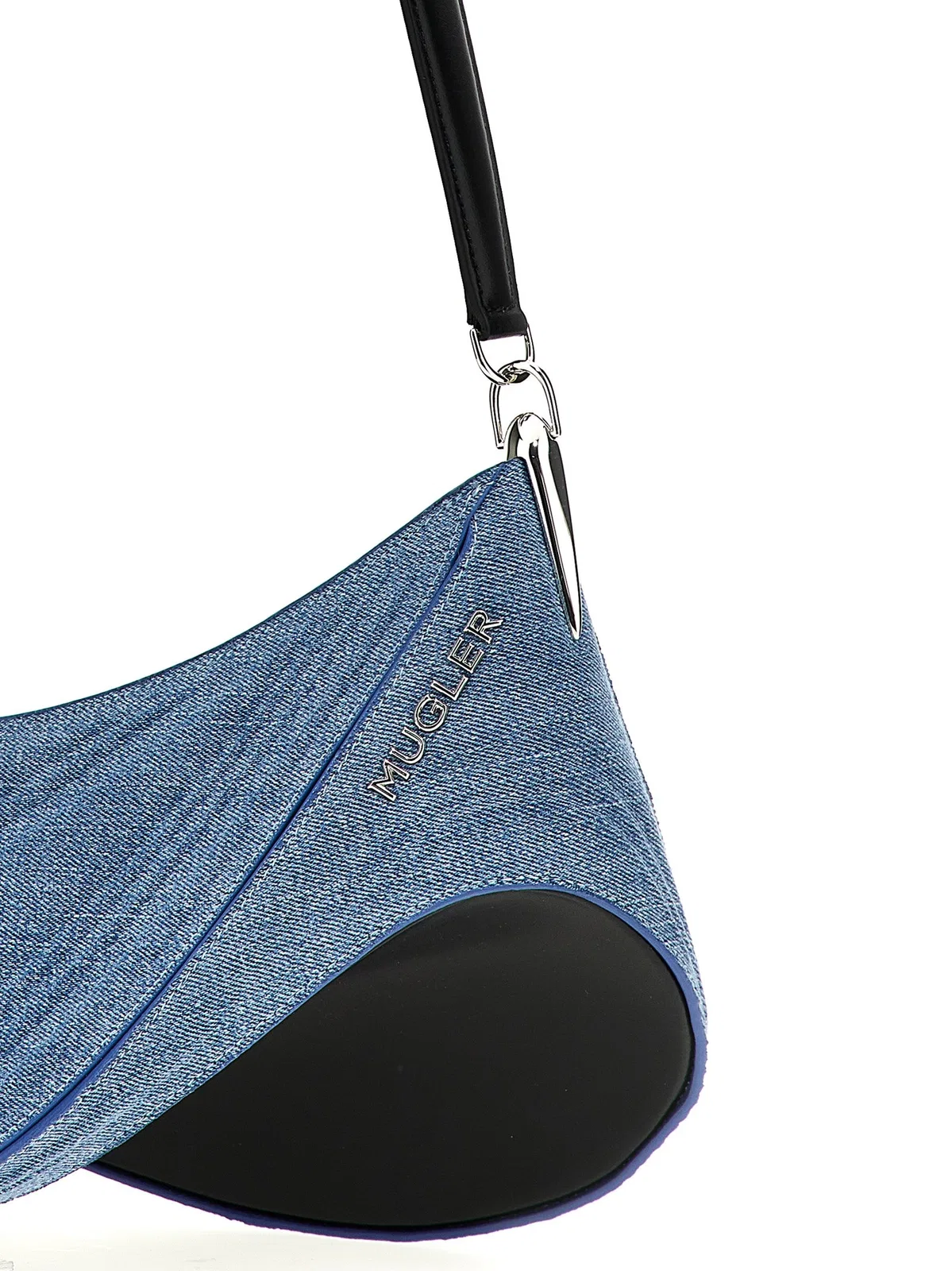 Mugler 'Medium Denim Spiral Curve 01' Shoulder 