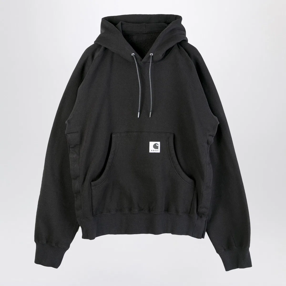 Sacai x Carhartt Wip Black Cotton Hoodie