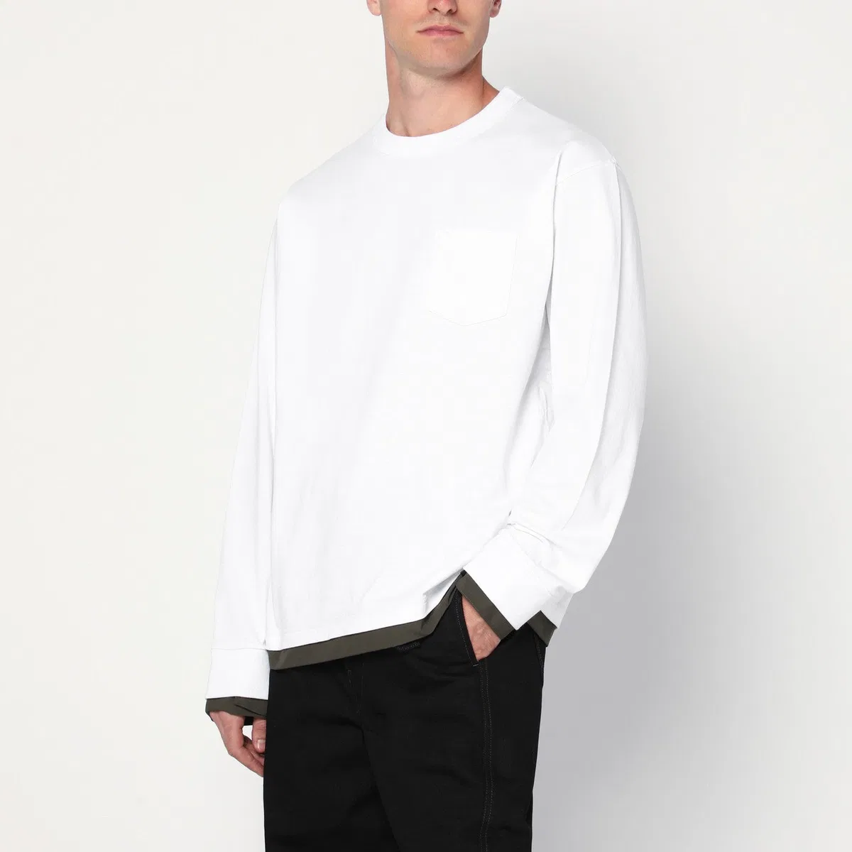 Sacai White Cotton Shirt