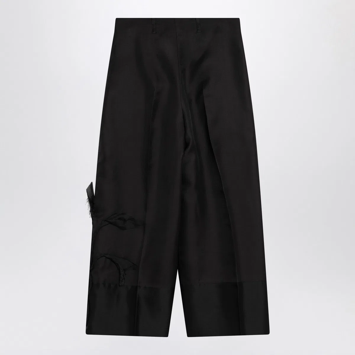 Mkdt studio Atelier Pasa Black Trousers In Silk And