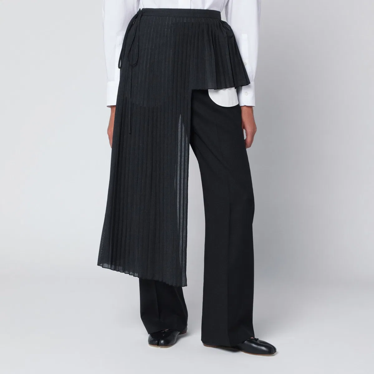 Mkdt studio Gray Avery-Atelier Pleated Half-Skirt
