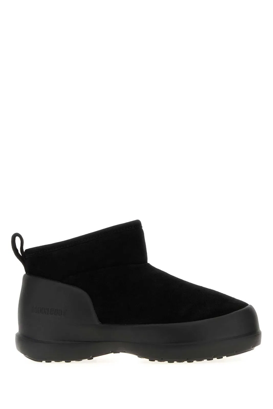 Moon Boot Black Suede Mezzaluna Ankle Boots