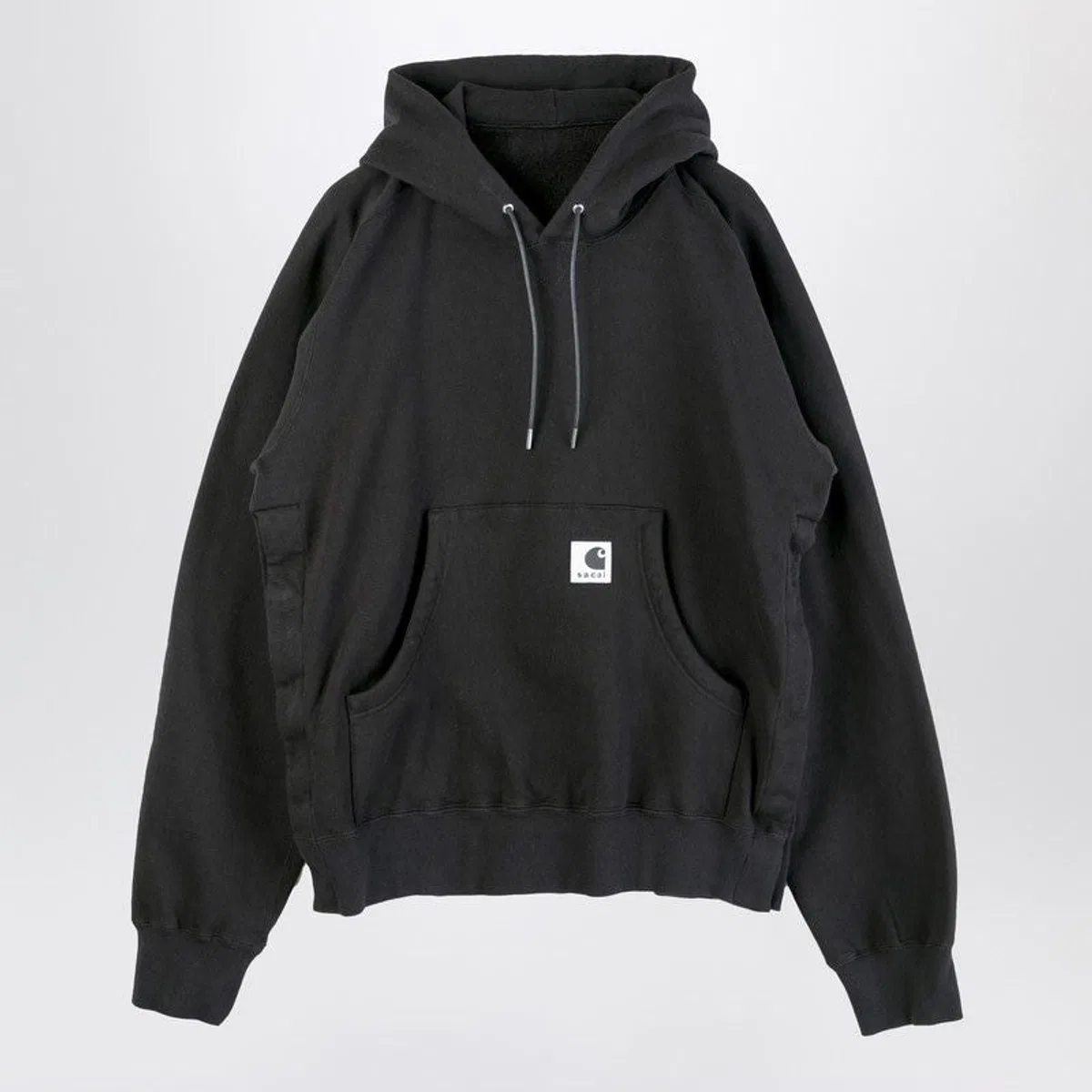 Sacai x Carhartt Wip Black Cotton Hoodie