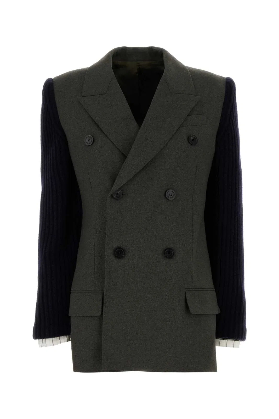 Jean Paul Gaultier Khaki Wool Blend Blazer