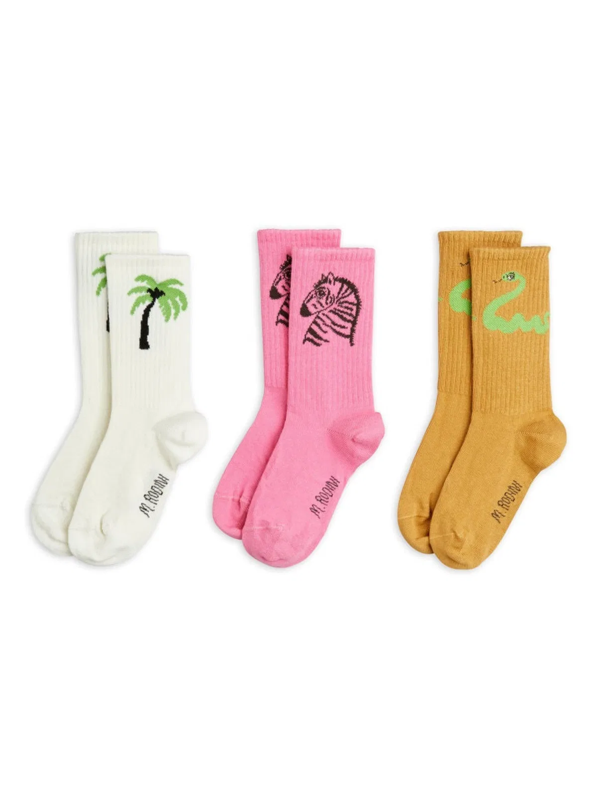 Mini rodini Set 3 "Zebra" Socks
