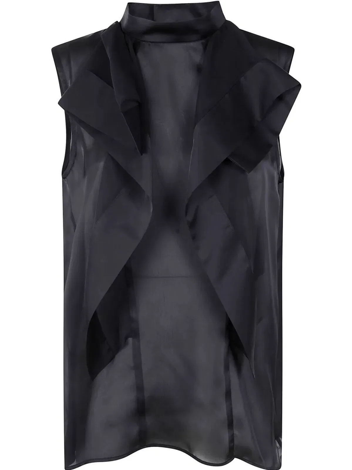 Sacai Satin X Chiffon Pullover
